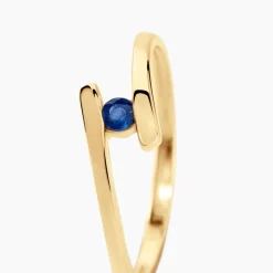 Marc Orian Bagues Saphir|Anniversaire De Mariage > Bague Tamyra Serti Couteau Or Jaune Saphir