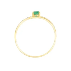 Bague Tanissia Or Jaune Emeraude