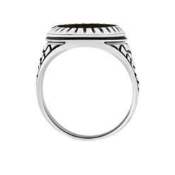 Bague Thimeo Argent Blanc Onyx