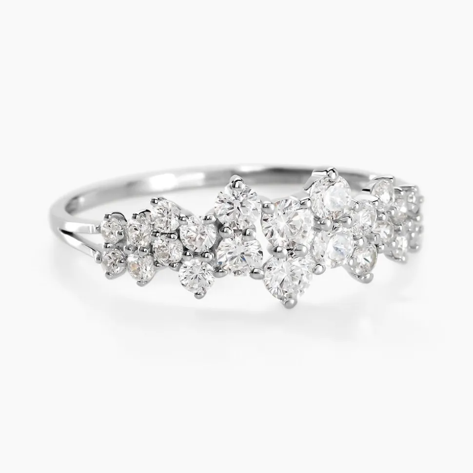 Bague Tokyo Or Blanc Oxyde De Zirconium