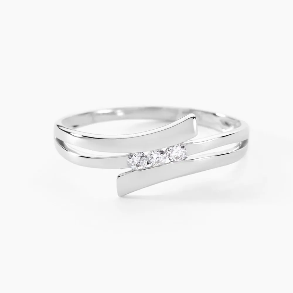 Marc Orian Anniversaire De Mariage|Bagues De Fiançailles > Bague Triptyque Or Blanc Diamant
