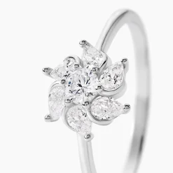 Marc Orian Bagues De Promesse|Bijoux Zirconium > Bague Ulyssia Argent Blanc Oxyde De Zirconium