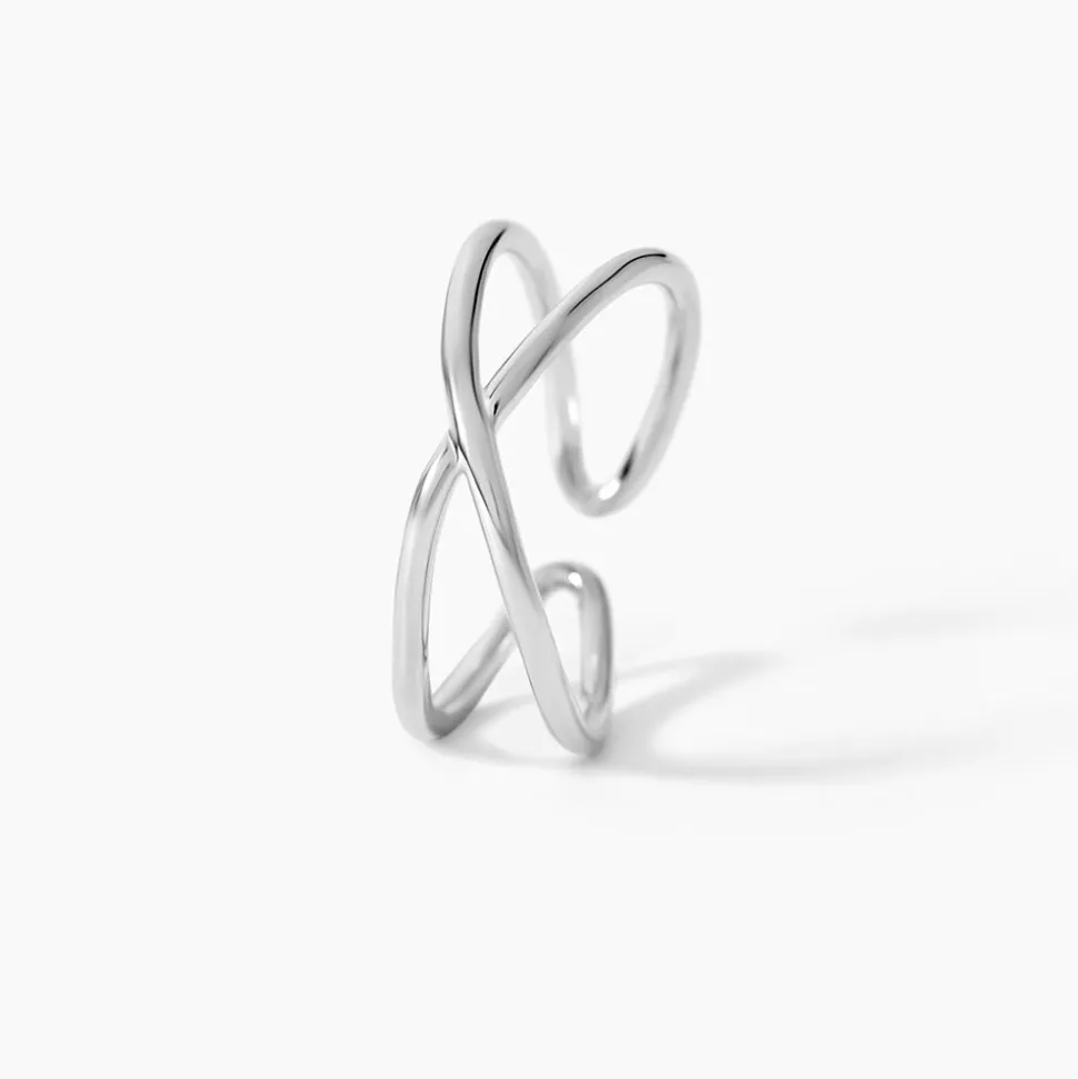 Bague Ursula Argent Blanc