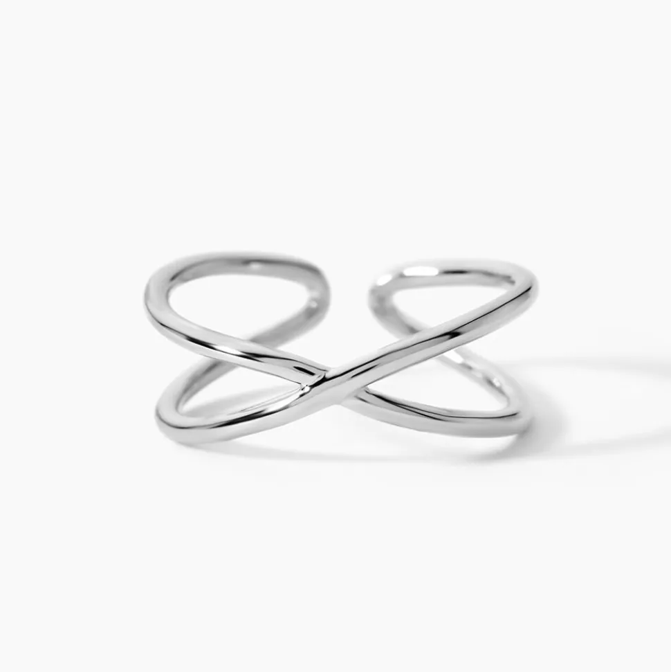 Bague Ursula Argent Blanc