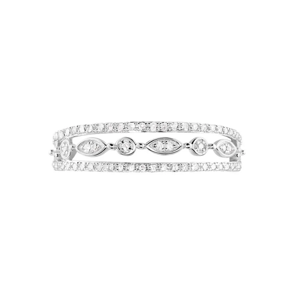 Marc Orian Bagues|Bagues Diamant > Bague Veca Or Blanc Diamant