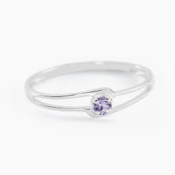 Bague Veroucha Or Blanc Amethyste