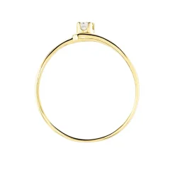 Bague Veroucha Or Jaune Oxyde De Zirconium
