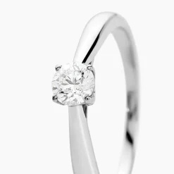 Bague Vicoeuria Ld Platine Blanc Diamant Synthétique