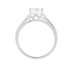 Bague Viky Argent Blanc Oxyde De Zirconium