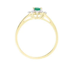 Bague Vladimir Or Jaune Emeraude Diamants