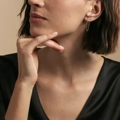 Marc Orian Bijoux Zirconium|Boucles D'Oreilles Fleur > Bijou D'oreille Unitaire Candia Or Jaune Oxyde De Zirconium