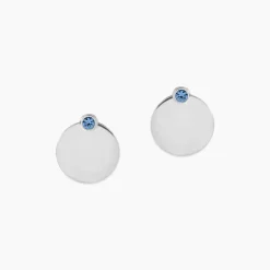 Bijoux D'oreilles Aleksandra Argent Blanc Oxyde De Zirconium