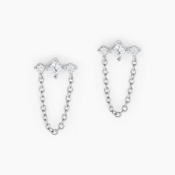 Marc Orian Bijoux Zirconium|Piercings D'Oreilles > Bijoux D'oreilles Desert De Zirconium argent blanc oxyde