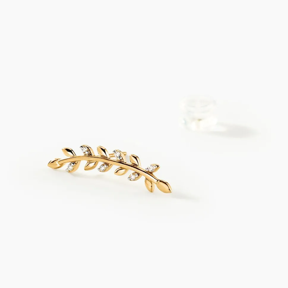 Bijoux D'oreilles Eloiza Or Jaune Oxyde De Zirconium