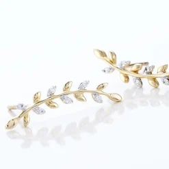 Bijoux D'oreilles Eloiza Or Jaune Oxyde De Zirconium