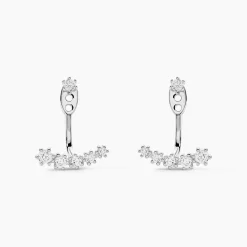 Bijoux D'oreilles Karoly Argent Blanc Oxyde De Zirconium
