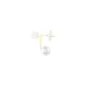 Bijoux D'oreilles Norah Or Jaune Perle De Culture Et Oxyde