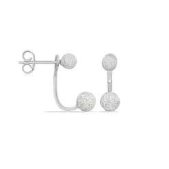 Marc Orian Piercings D'Oreilles|Boucles D'Oreilles Argent > Bijoux D'oreilles Rosely Argent Blanc