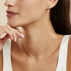 Marc Orian Piercings D'Oreilles|Boucles D'Oreilles Argent > Bijoux D'oreilles Rosely Argent Blanc