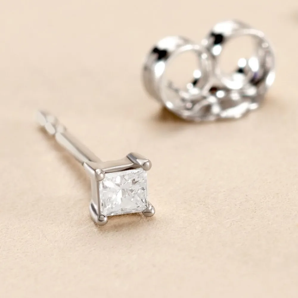 Marc Orian Anniversaire De Mariage|Bijoux Diamant > Boucle D'oreille Puces Myralie Or Blanc Diamant
