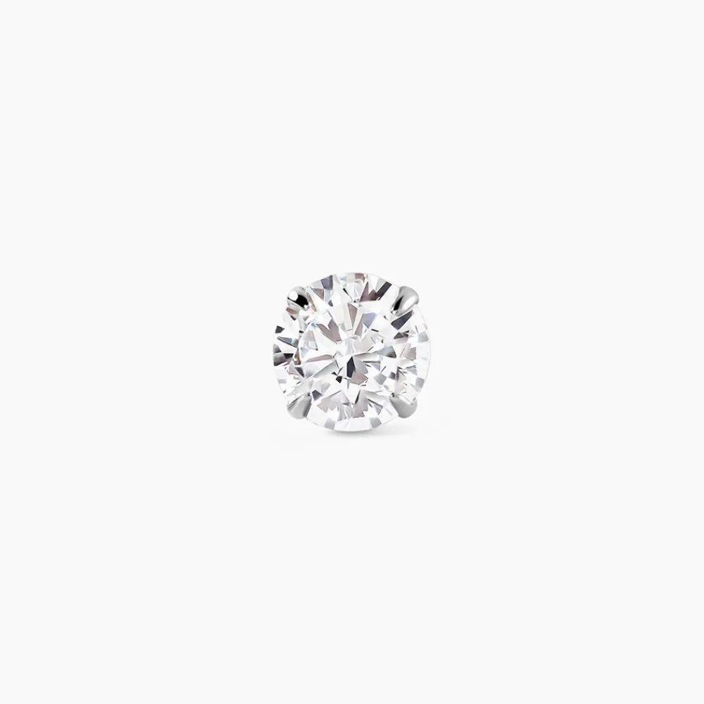 Marc Orian Bijoux Zirconium|Bijoux Homme > Boucle D'oreille Puce Unitaire Niels De Zirconium argent blanc oxyde