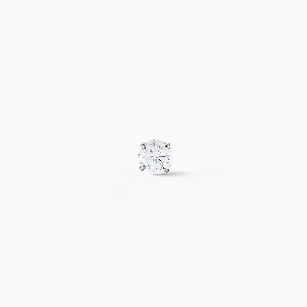 Marc Orian Bijoux Zirconium|Bijoux Homme > Boucle D'oreille Puce Unitaire Niels De Zirconium argent blanc oxyde