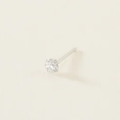Marc Orian Bijoux Zirconium|Bijoux Homme > Boucle D'oreille Puce Unitaire Niels De Zirconium argent blanc oxyde