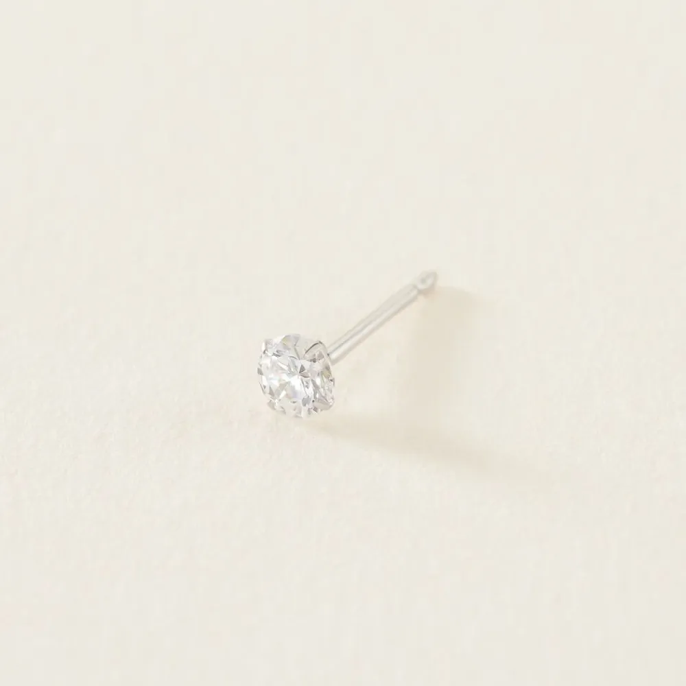 Marc Orian Bijoux Zirconium|Bijoux Homme > Boucle D'oreille Puce Unitaire Niels De Zirconium argent blanc oxyde