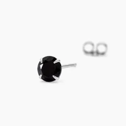 Marc Orian Bijoux Zirconium|Bijoux Homme > Boucle D'oreille Puce Unitaire Niels Argent Blanc Oxyde De Zirconium argent blanc oxyde noir