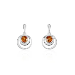 Boucles D'oreilles Argent Blanc Alanna Ambres