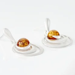 Boucles D'oreilles Argent Blanc Alanna Ambres