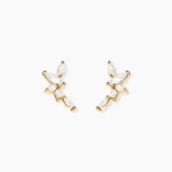Marc Orian Pendantes|Bijoux Zirconium > Boucles D'oreilles Barrettes Youssa Barrettes 5 Or Jaune Oxydes