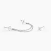 Marc Orian Boucles D'Oreilles Fleur|Boucles D'Oreilles Argent > Boucles D'oreilles Dépareillées June Argent Blanc Oxyde De Zirconium