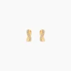 Boucles D'oreilles Izefia Rondes Or Jaune Oxyde De Zirconium