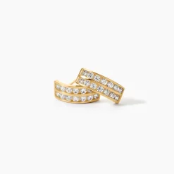 Marc Orian Bijoux Zirconium|Créoles > Boucles D'oreilles Jacobee Rondes Or Jaune Oxyde De Zirconium