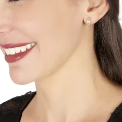 Marc Orian Bijoux Zirconium|Créoles > Boucles D'oreilles Jacobee Rondes Or Jaune Oxyde De Zirconium