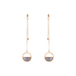 Boucles D'oreilles Or Jaune Cendra Forme Cercle