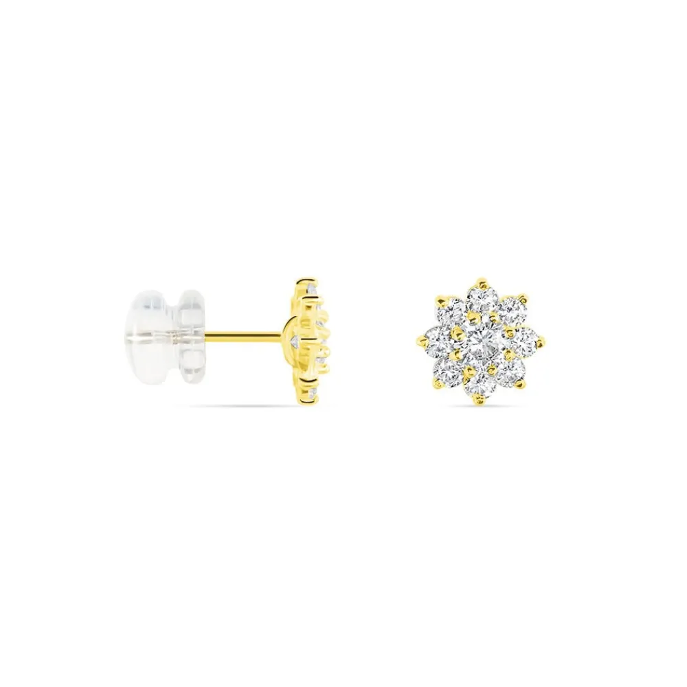Marc Orian Pendantes|Boucles D'Oreilles Fleur > Boucles D'oreilles Or Jaune Darice Oxydes