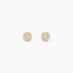 Boucles D'oreilles Or Jaune Vallie Oxydes