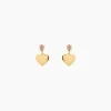 Boucles D'oreilles Pendantes Or Jaune Marie Lou Oxyde De Zirconium
