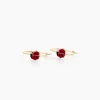 Boucles D'oreilles Pendantes Helidie Coccinelle Or Jaune