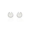 Boucles D'oreilles Pendantes Saori Argent Blanc Perle De Culture