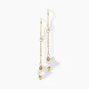 Boucles D'oreilles Pendantes Petrona Or Jaune Perle De Culture