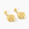 Boucles D'oreilles Pendantes Dila Acier Jaune