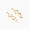 Boucles D'oreilles Pendantes Indi Plaqué Or Jaune