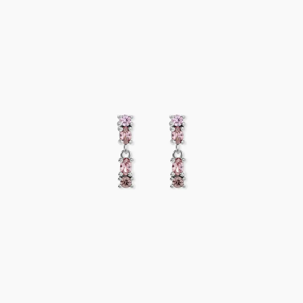 Marc Orian Pendantes|Boucles D'Oreilles Argent > Boucles D'oreilles Pendantes Angelika Argent Blanc Pierre De Synthese