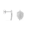 Boucles D'oreilles Pendantes Gabrielle Argent Blanc Oxyde De Zirconium