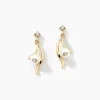Marc Orian Pendantes|Parures De Mariage > Boucles D'oreilles Pendantes Orientale Or Jaune Perle De Culture