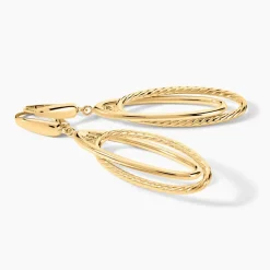 Marc Orian Pendantes|Boucles D'Oreilles Fleur > Boucles D'Oreilles Pendantes Marjaana Or Jaune