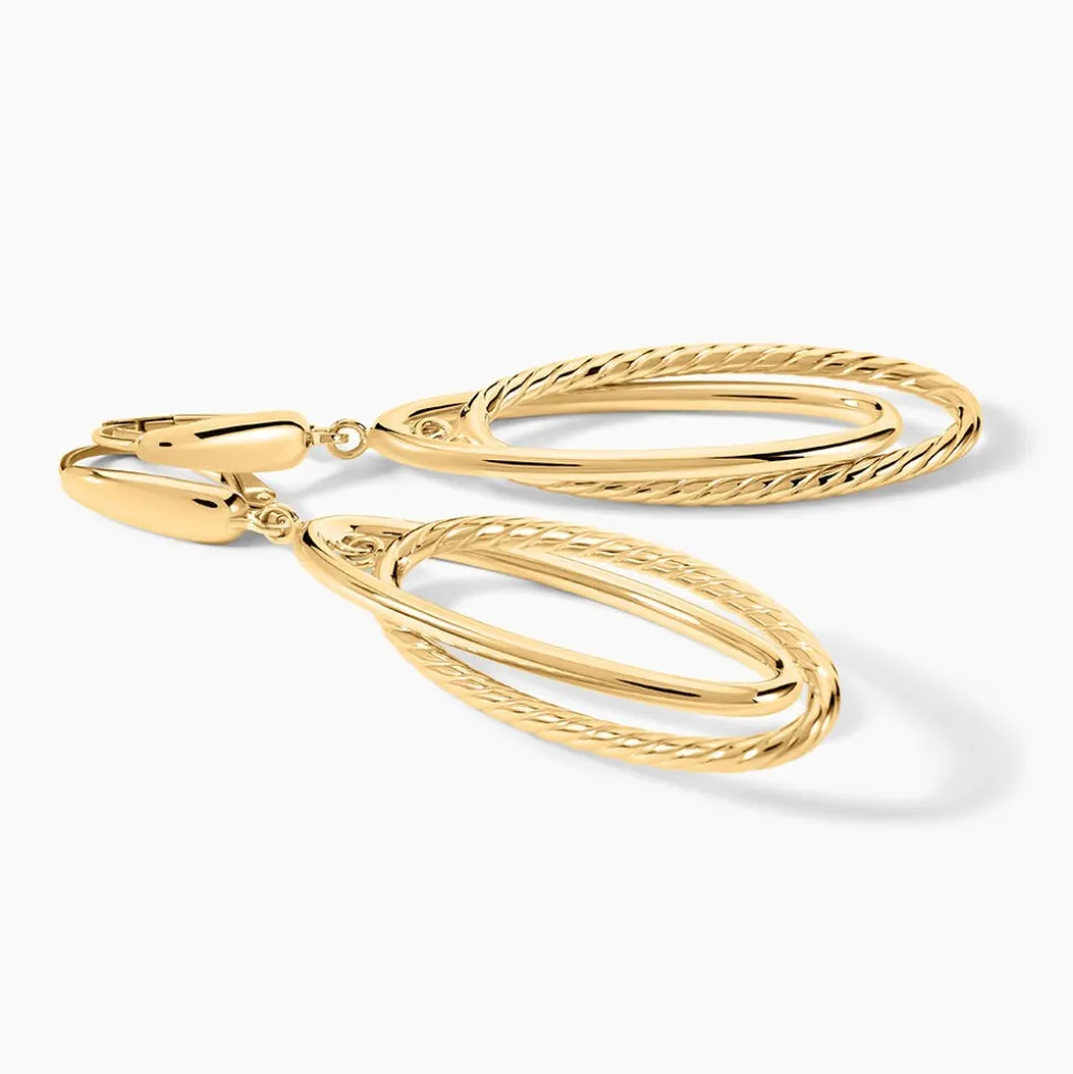 Marc Orian Pendantes|Boucles D'Oreilles Fleur > Boucles D'Oreilles Pendantes Marjaana Or Jaune